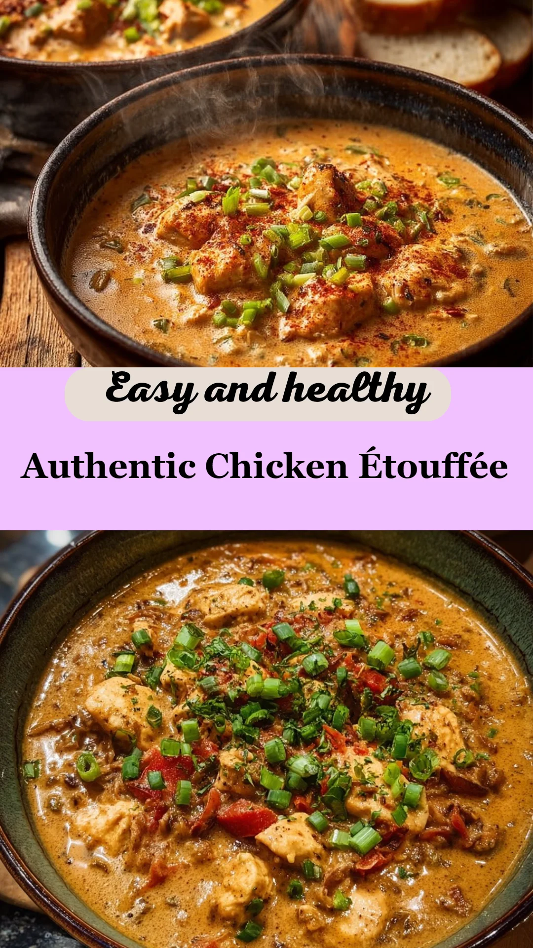 Authentic Chicken Étouffée