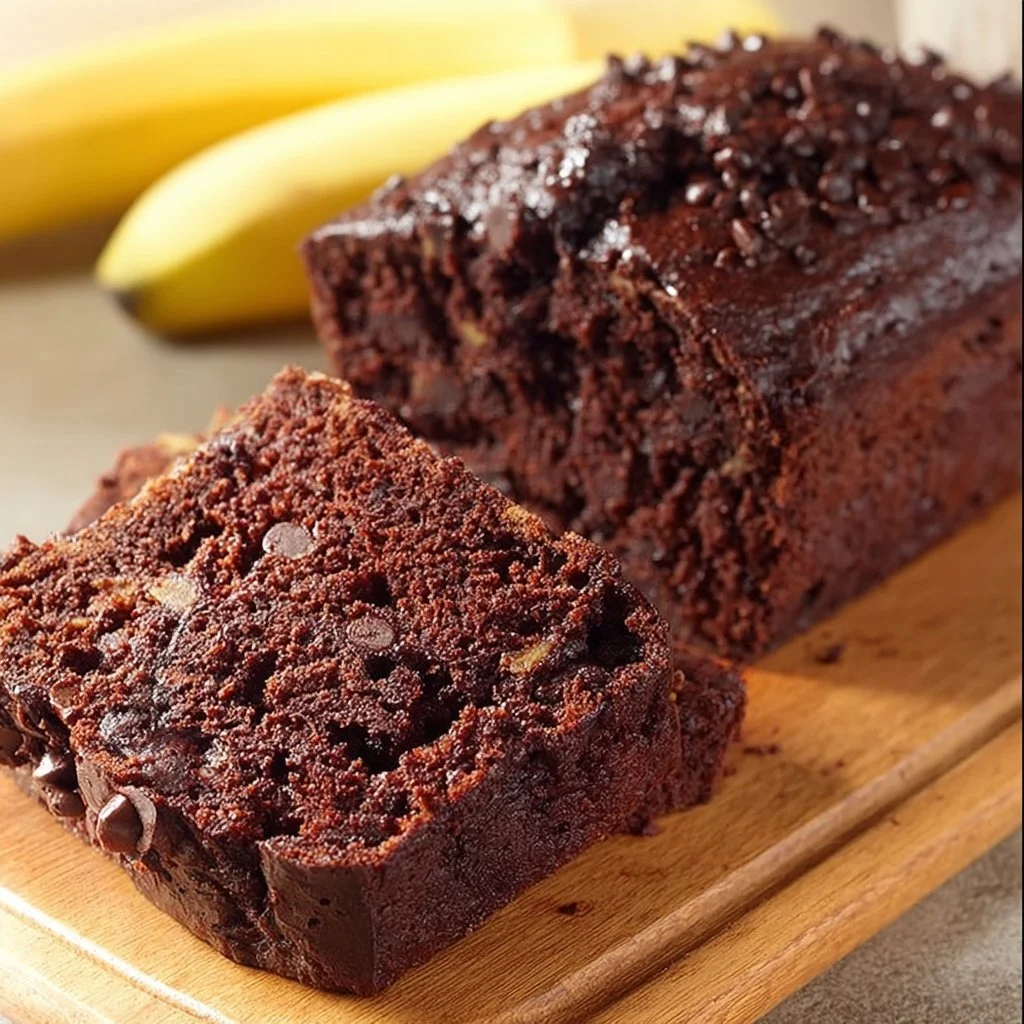 Chocolate Chocolate Chip Banana Bread