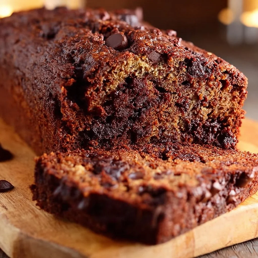 Chocolate Chocolate Chip Banana Bread