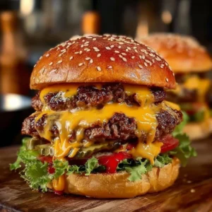 Mouthwatering Crack Burgers with toppings and sauces