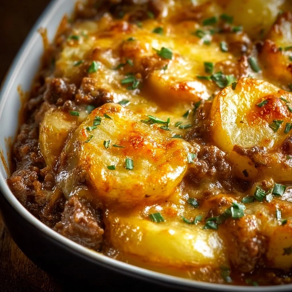 Crockpot Hamburger Potato Casserole