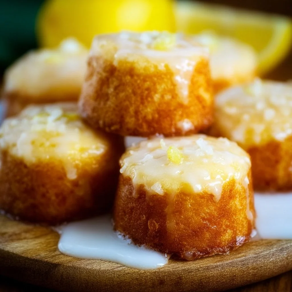 From Scratch Mini Lemon Drop Cakes