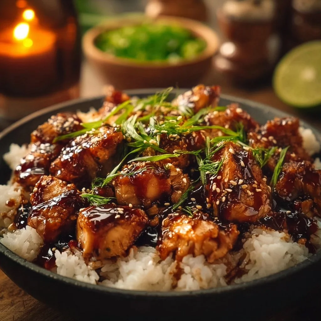 Honey BBQ Chicken Rice