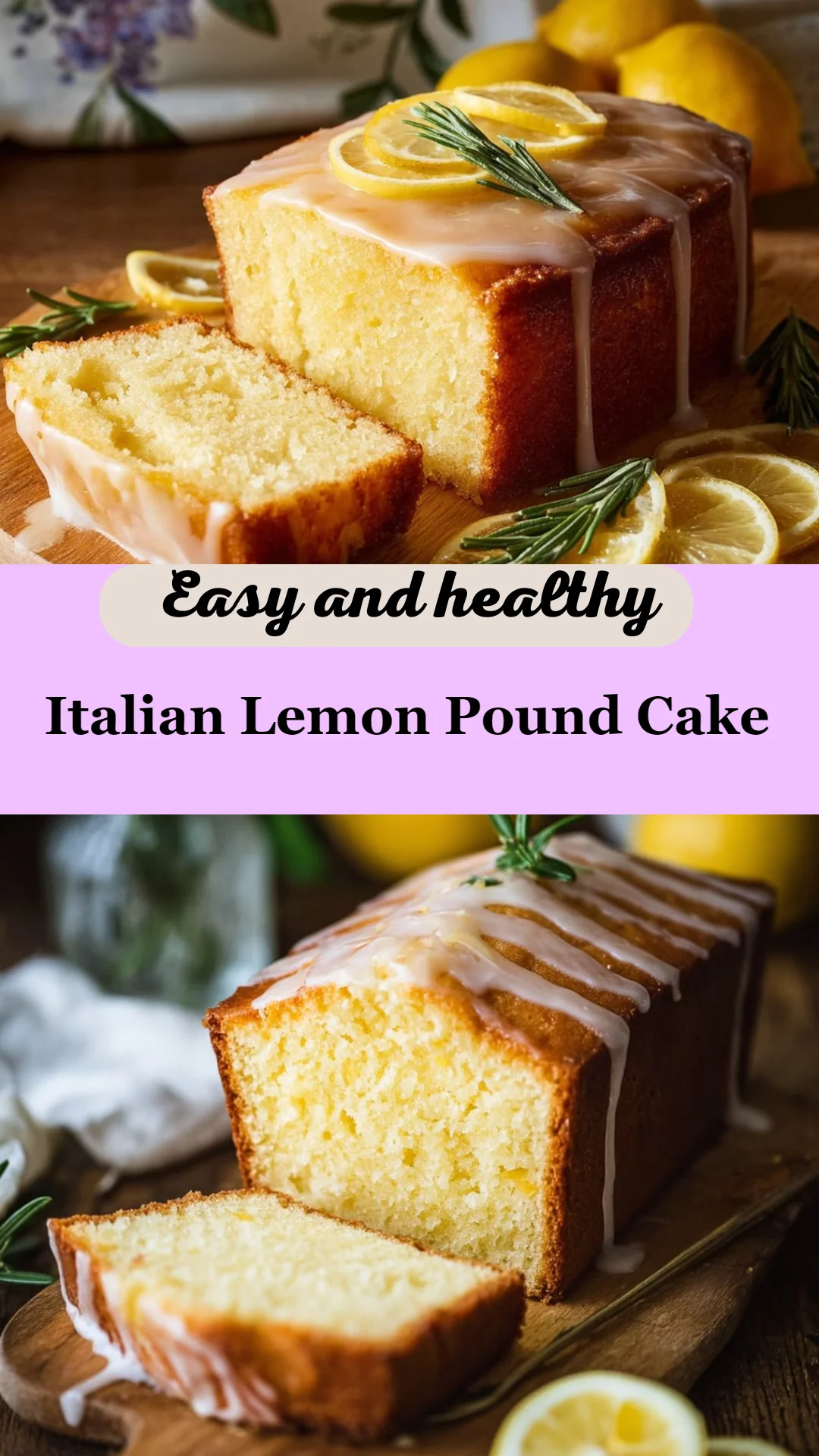Italian Lemon Pound Cake
