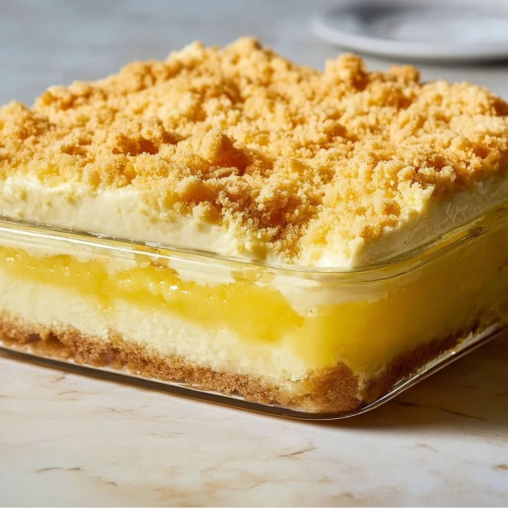 Lemon Cream Cheese Dump Cake