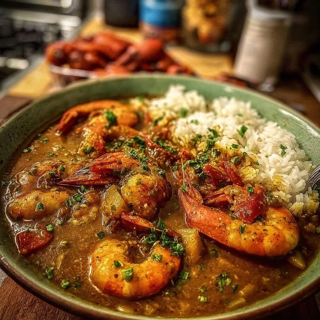 Louisiana Crawfish Smothered Dish