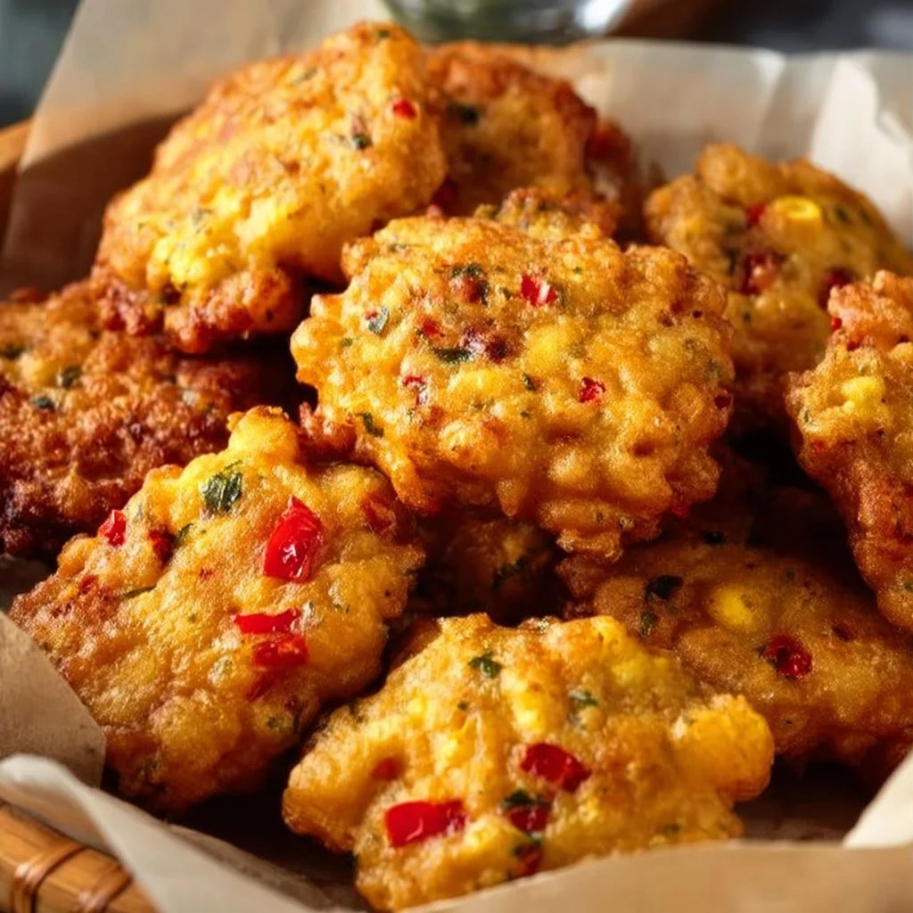 Mardi Gras Cornbread Fritters