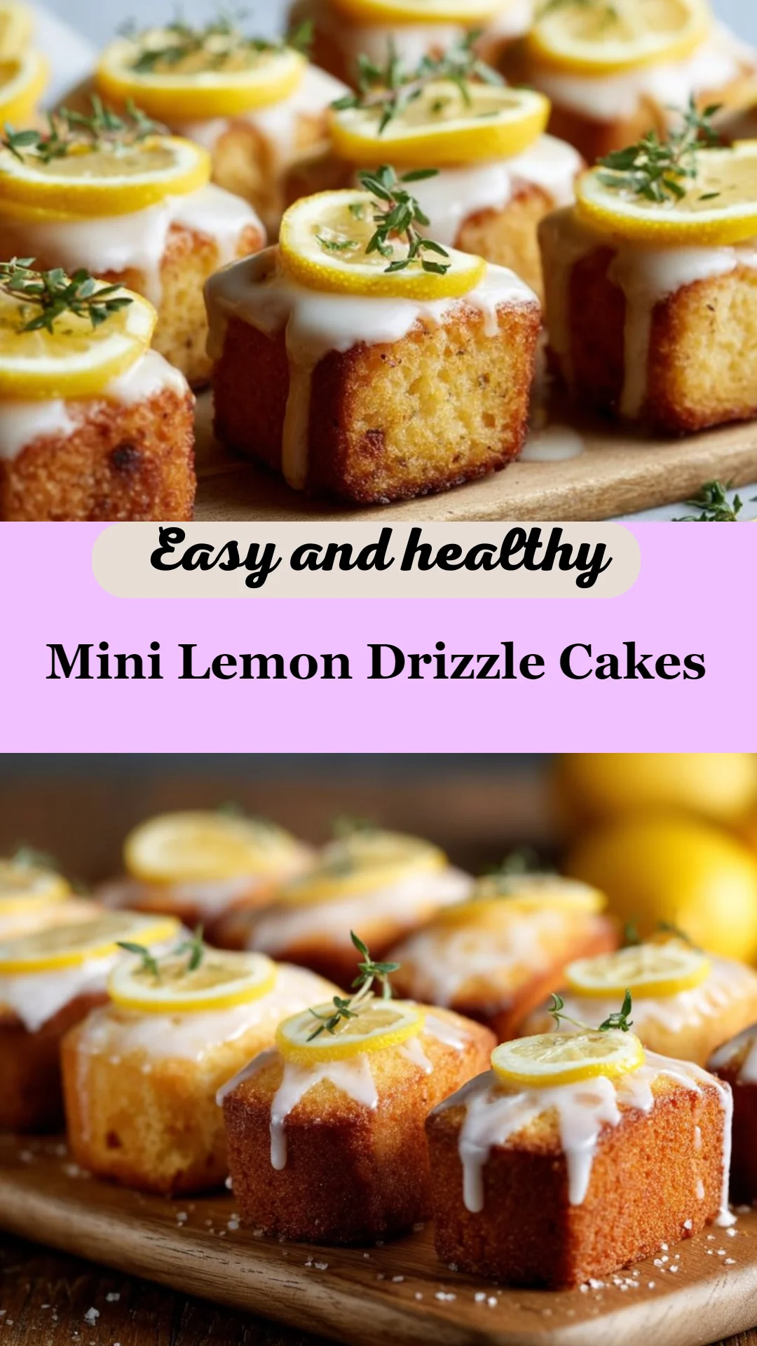 Mini Lemon Drizzle Cakes