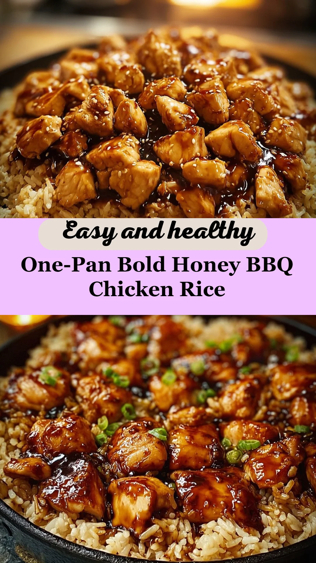 One-Pan Bold Honey BBQ Chicken Rice