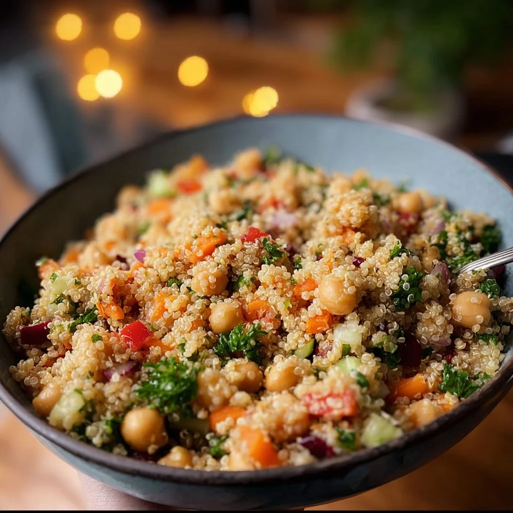 Quinoa Chickpea Salad