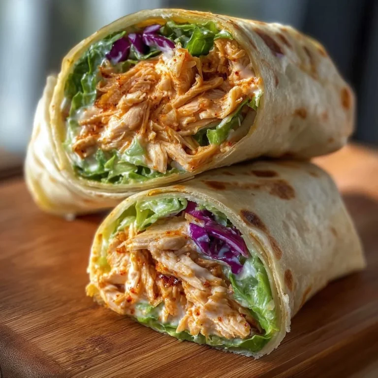 Spicy Buffalo Chicken Wraps for Two served with fresh ingredients