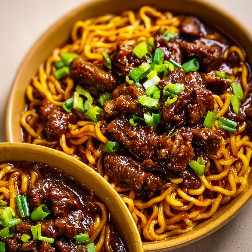 Sticky Beef Noodles