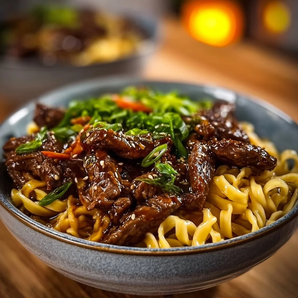 Sticky Beef Noodles
