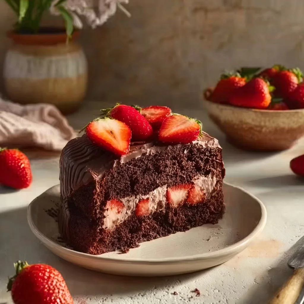 Strawberry Chocolate Cake