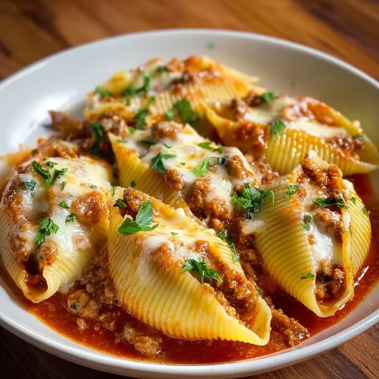 Delicious stuffed pasta shells filled with cheese and herbs